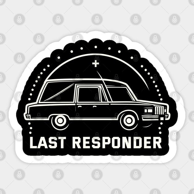 Last Responder // Retro Design Sticker by Trendsdk